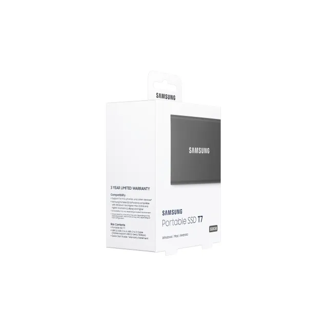 SSD esterno Samsung Portable T7 500 GB Grigio [MU-PC500T/WW]