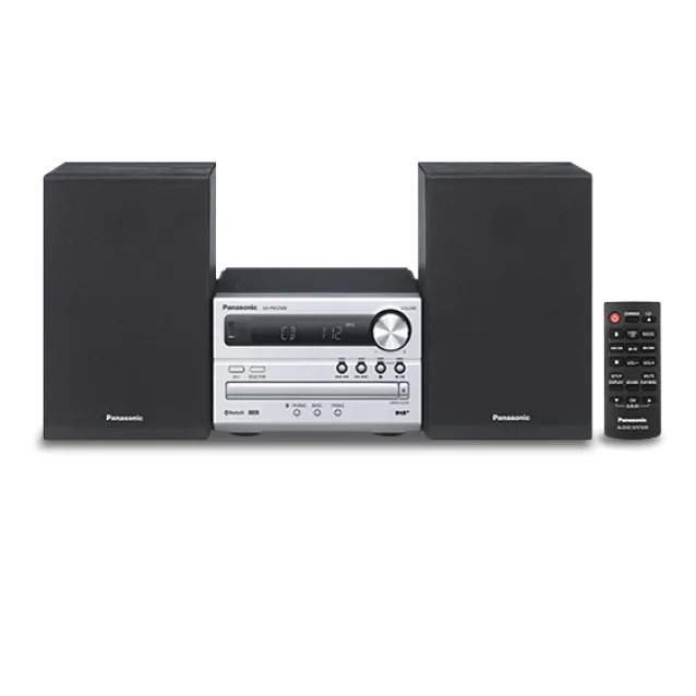 Panasonic SC-PM250B set audio da casa Microsistema per la 20 W Nero, Argento [SC-PM250BEGS]