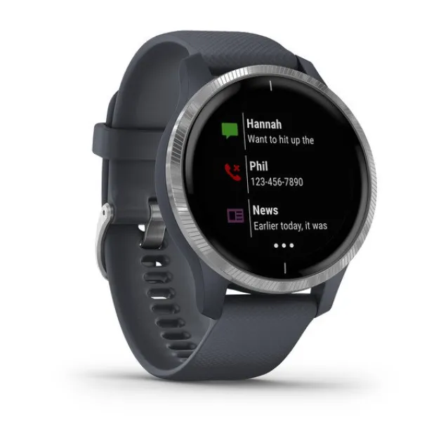 Smartwatch Garmin Venu AMOLED Digitale 390 x Pixel Touch screen Argento Wi-Fi GPS (satellitare)