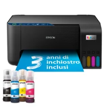 Epson EcoTank ET-2861 stampante multifunzione inkjet 3in1 A4, serbatoi ricaricabili alta capacitÃ , 4 flaconi inclusi pari a 4500pag B/N 7500pag colore, Wi-FI Direct, USB (EcoTank ET-2861) [C11CJ67426]