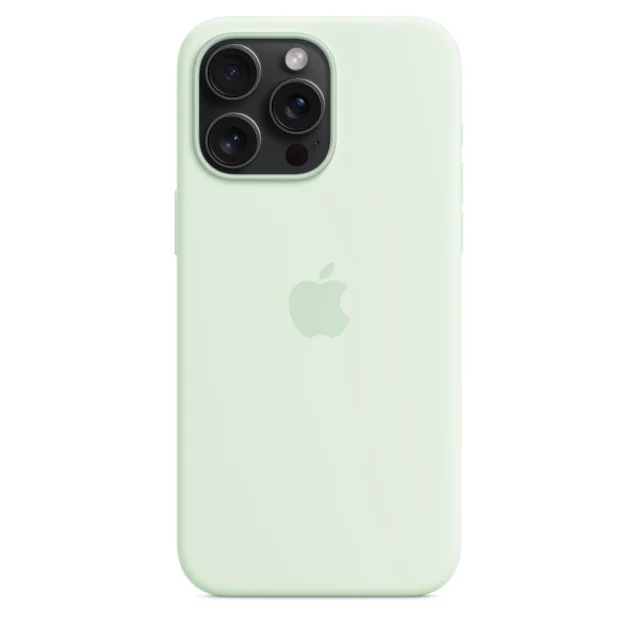 Custodia per smartphone Apple MagSafe in silicone iPhone 15 Pro Max - Menta fredda [MWNQ3ZM/A]