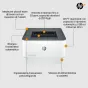 Stampante laser HP LaserJet Pro 3002dwe, Bianco e nero, per Piccole medie imprese, Stampa, Stampa fronte/retro [3G652E#B19]