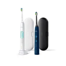 Spazzolino elettrico Philips Sonicare ProtectiveClean 5100 Spazzolini Elettrico Sonici, con custodia da viaggio, confezione 1 Bianco e Blu HX6851/34 [HX6851/34]