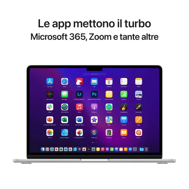 Notebook Apple MacBook Air M2 8-core CPU 10-core GPU 512GB SSD- Argento [MLY03T/A]