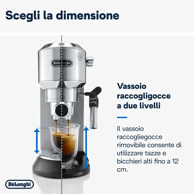 Macchina per caffè De’Longhi Dedica Style EC 685.M Manuale espresso 1 L [EC 685.M]