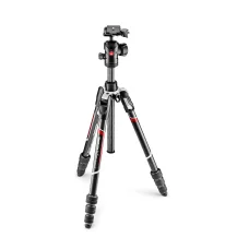 Manfrotto MKBFRTC4-BH treppiede Videocamera portatile 3 gamba/gambe Nero, Argento [MKBFRTC4-BH]