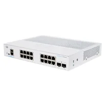 Cisco CBS250-16T-2G-EU switch di rete Gestito L2/L3 Gigabit Ethernet [10/100/1000] Argento (CBS250 SMART 16-PORT GE - 2X1G SFP) [CBS250-16T-2G-EU]