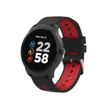 Canyon CNS-SW81BR smartwatch e orologio sportivo 3,3 cm [1.3] IPS 44 mm Digitale 240 x Pixel Touch screen Nero, Rosso (Canyon Oregano Smart Watch Black Red) [CNS-SW81BR]