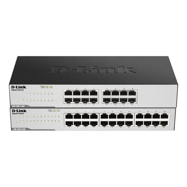Switch di rete D-Link GO-SW-16G Non gestito L2 Gigabit Ethernet (10/100/1000) 1U Nero [GO-SW-16G/E]