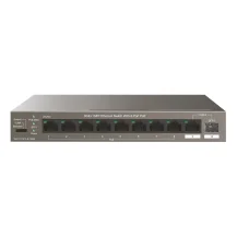 Tenda TEG1110PF-8-102W switch di rete Gestito Gigabit Ethernet (10/100/1000) Supporto Power over (PoE) Grigio [TEG1110PF-8-102W]