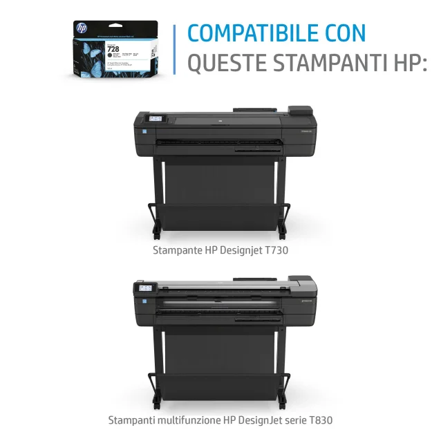 HP Cartuccia inchiostro ciano DesignJet 728, 300 ml [F9K17A]