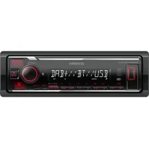 Autoradio Kenwood Electronics KMM-BT408DAB Ricevitore multimediale per auto Nero 88 W Bluetooth [KMMBT408DAB]
