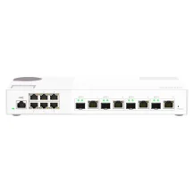 QNAP QSW-M2106-4C switch di rete Gestito L2 2.5G Ethernet [100/1000/2500] Bianco (QSW-M2106-4C | 6 port 2.5Gbps 4 10Gbps SFP+/ NBASE-T Combo web managed switch) [QSW-M2106-4C]