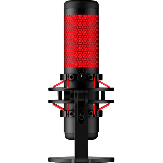 HP HyperX QuadCast Rosso Microfono per PC [4P5P6AA]