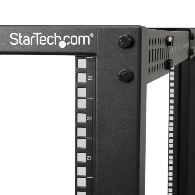 StarTech.com Server Rack a 4 Montanti 25U Open Frame, Armadio di Rete 19