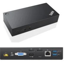 Lenovo 03X7194 replicatore di porte e docking station per laptop Cablato USB 3.2 Gen 1 (3.1 1) Type-C Nero [03X7194]