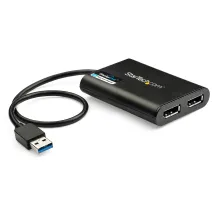 StarTech.com Adattatore USB a due DisplayPort - 4K 60 Hz 3.0 (5 Gbps) [USB32DP24K60]