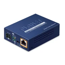 PLANET 1-Port 100/1000X SFP to convertitore multimediale di rete Blu (1-Port - 10/100/1000T 802.3bt PoE++ Media Converter) [GUP-805A-60W]