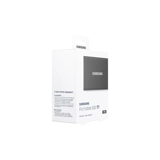 SSD esterno Samsung Portable T7 1 TB Grigio [MU-PC1T0T/WW]