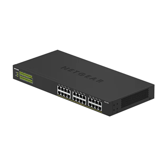 Switch di rete NETGEAR GS324PP Non gestito Gigabit Ethernet (10/100/1000) Supporto Power over (PoE) Nero [GS324PP-100EUS]