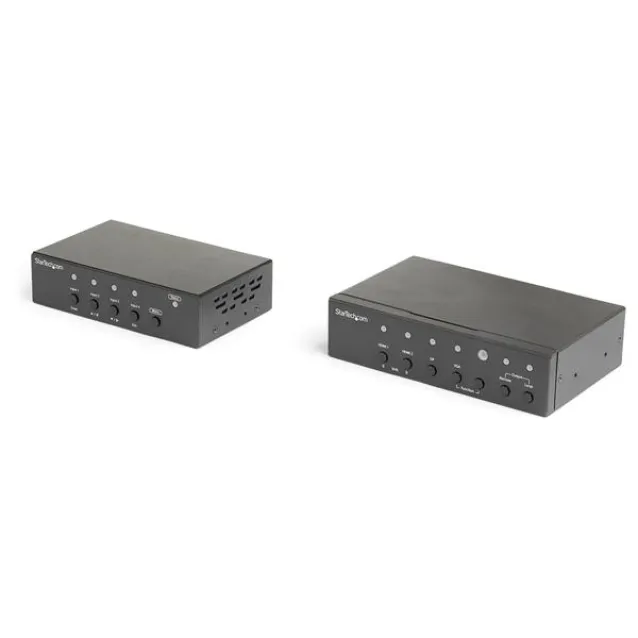 StarTech.com Kit Extender Multi-Input HDBaseT con Switch Incorporato e Scaler Video (HDMI AND VGA OVER CAT6 -HDBASET - DP HDMI EXTENDER) [ST121HDBTSC]