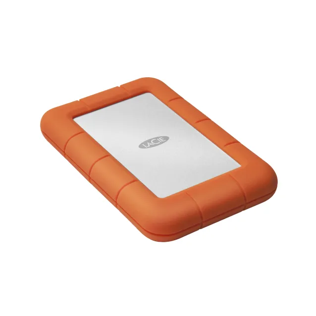 Hard disk esterno LaCie Rugged Mini disco rigido 1 TB Arancione, Argento [LAC301558]