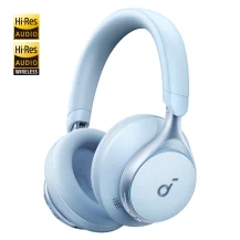 Cuffia con microfono Anker Space One - Blue Cuffie Wireless A Padiglione Musica/Giornaliera USB tipo-C Bluetooth Blu [A3035G31]