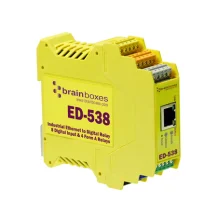 Brainboxes ED-538 trasmettitore di potenza Giallo (Ethernet to Digital IO - relays & 8 Inputs Warranty: 1188M) [ED-538]