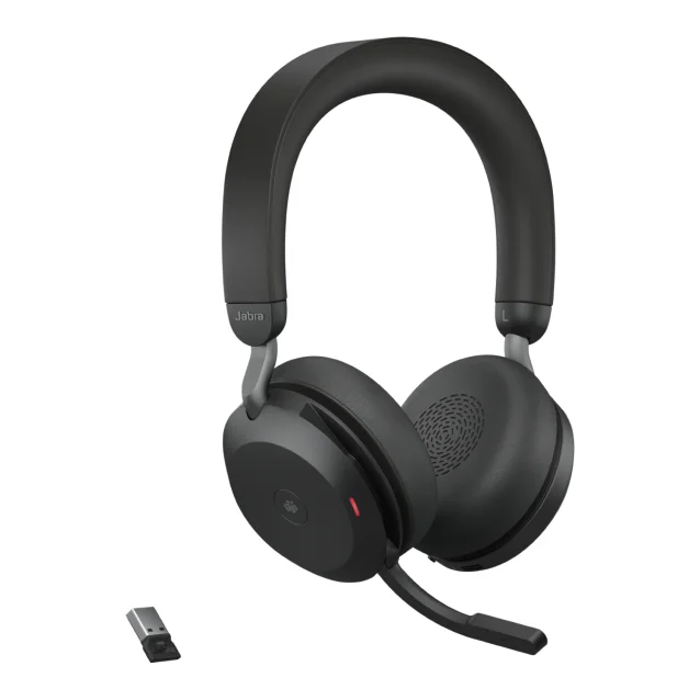 Cuffia con microfono Jabra Evolve2 75 Auricolare Wireless A Padiglione Ufficio Bluetooth Base di ricarica Nero [27599-999-989]