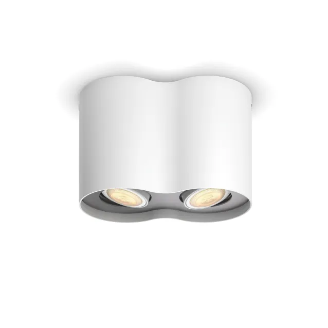 Philips by Signify Hue White ambiance Pillar Faretto Smart 2 punti luce Bianco + Dimmer Switch [8719514338463]