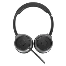 Cuffia con microfono Targus AEH104GL cuffia e auricolare Con cavo senza A Padiglione Musica Chiamate USB tipo-C Bluetooth Nero (Targus - Headset on-ear convertible wireless, wired 3.5 mm jack noise isolating black) [AEH104GL]