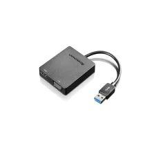 Lenovo Universal USB 3.0 to VGA/HDMI adattatore grafico Nero [4X90H20061]