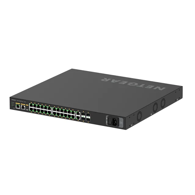 NETGEAR GSM4230P-100EUS network switch Managed L2/L3 Gigabit Ethernet (10/100/1000) Power over Ethernet (PoE) 1U Black