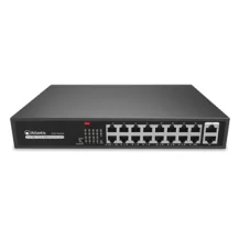 Switch di rete Atlantis Land NetPower G18PoE16 Non gestito Fast Ethernet (10/100) Supporto Power over (PoE) Nero [A02-G18P16-200W]