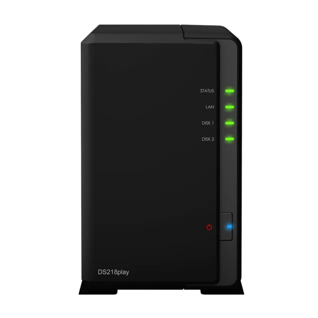 Server NAS Synology DiskStation DS218play Desktop Collegamento ethernet LAN Nero RTD1296 [DS218PLAY/16TB-IW]