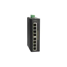 LevelOne 8-Port Gigabit PoE Industrial Switch, 8 PoE Outputs, 802.3at/af PoE, 200W, -40°C to 75°C