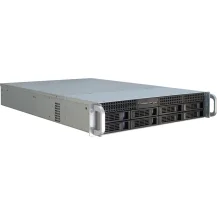 Case PC Inter-Tech IPC 2U-2408 Supporto Nero, Acciaio inossidabile [88887117]