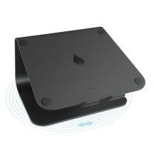 Rain Design mStand360 - drehbarer Aluminium Stand für MacBooks Notebooks bis 15 zoll Supporto per computer portatile Nero 38,1 cm (15