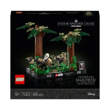LEGO Star Wars Diorama Inseguimento con lo speeder su Endor™