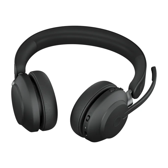 Cuffia con microfono Jabra Evolve2 65, UC Stereo Auricolare Wireless A Padiglione Ufficio USB tipo Bluetooth Nero [26599-989-999]