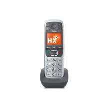 Gigaset E560HX Telefono analogico/DECT Identificatore di chiamata Grigio, Argento [S30852-H2766-B101]