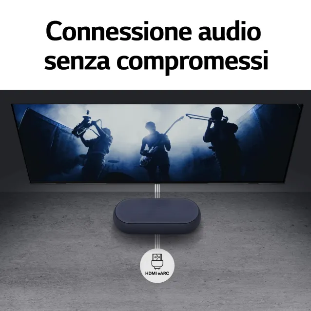 Altoparlante soundbar LG Eclair QP5 Soundbar compatta 320W 3.1.2 canali Dolby Atmos DTS:X - Nera