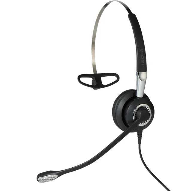 Cuffia con microfono Jabra Biz 2400 II USB Mono CC MS Auricolare Cablato A Padiglione Ufficio Nero, Argento [2496-823-309]