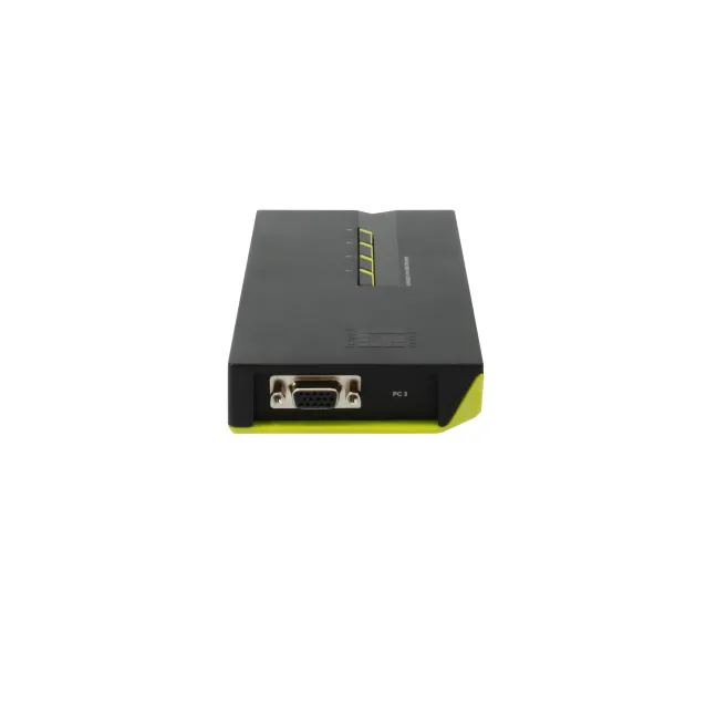 LevelOne KVM-0422 switch per keyboard-video-mouse (kvm) Nero, Verde [590422]