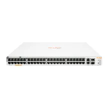 Switch di rete Aruba Instant On 1960 48G 40p Class4 8p Class6 PoE 2XGT 2SFP+ 600W Gestito L2+ Gigabit Ethernet (10/100/1000) Supporto Power over (PoE) 1U Bianco [JL809A#ABB]