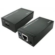 Cables Direct HD-EX344A moltiplicatore AV Trasmettitore e ricevitore Nero (HDMI Extender over Single Patch Cable, 50M) [HD-EX344A]