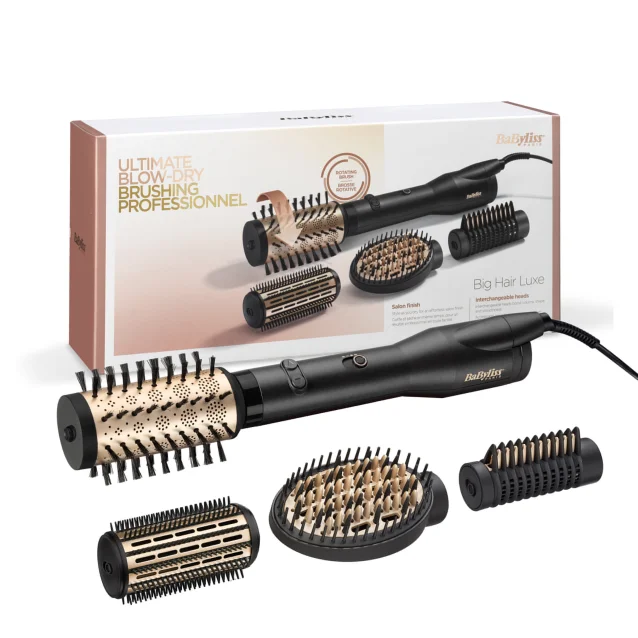 BaByliss Big Hair Luxe Kit per lo styling dei capelli Caldo Nero 650 W 2,5 m [AS970E]