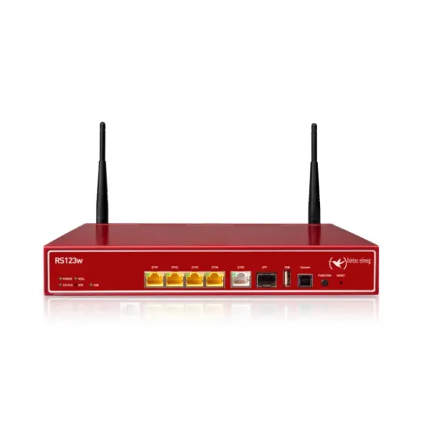 Bintec-elmeg RS123w router wireless Gigabit Ethernet Rosso [5510000341]