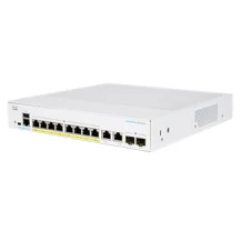 Cisco CBS350-8FP-E-2G-EU switch di rete Gestito L2/L3 Gigabit Ethernet (10/100/1000) Argento [CBS350-8FP-E-2G-EU]