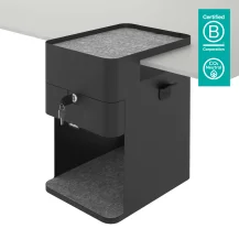 Dataflex Bento 500 organizzatore per cassetto di scrivania Acciaio Nero (Dataflex desktop locker - black [None warranty]) [45.503]